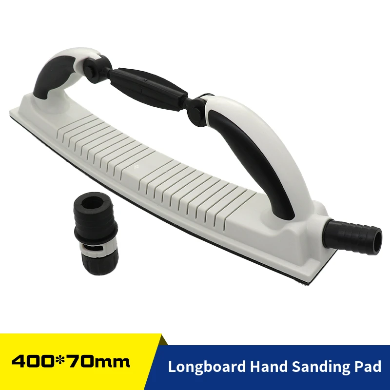 

400X70mm Adjustable Longboard Hand Sanding File Block Dust Free with Hook & Loop Backing for Rolls or Sanding Sheets, Auto, Wood