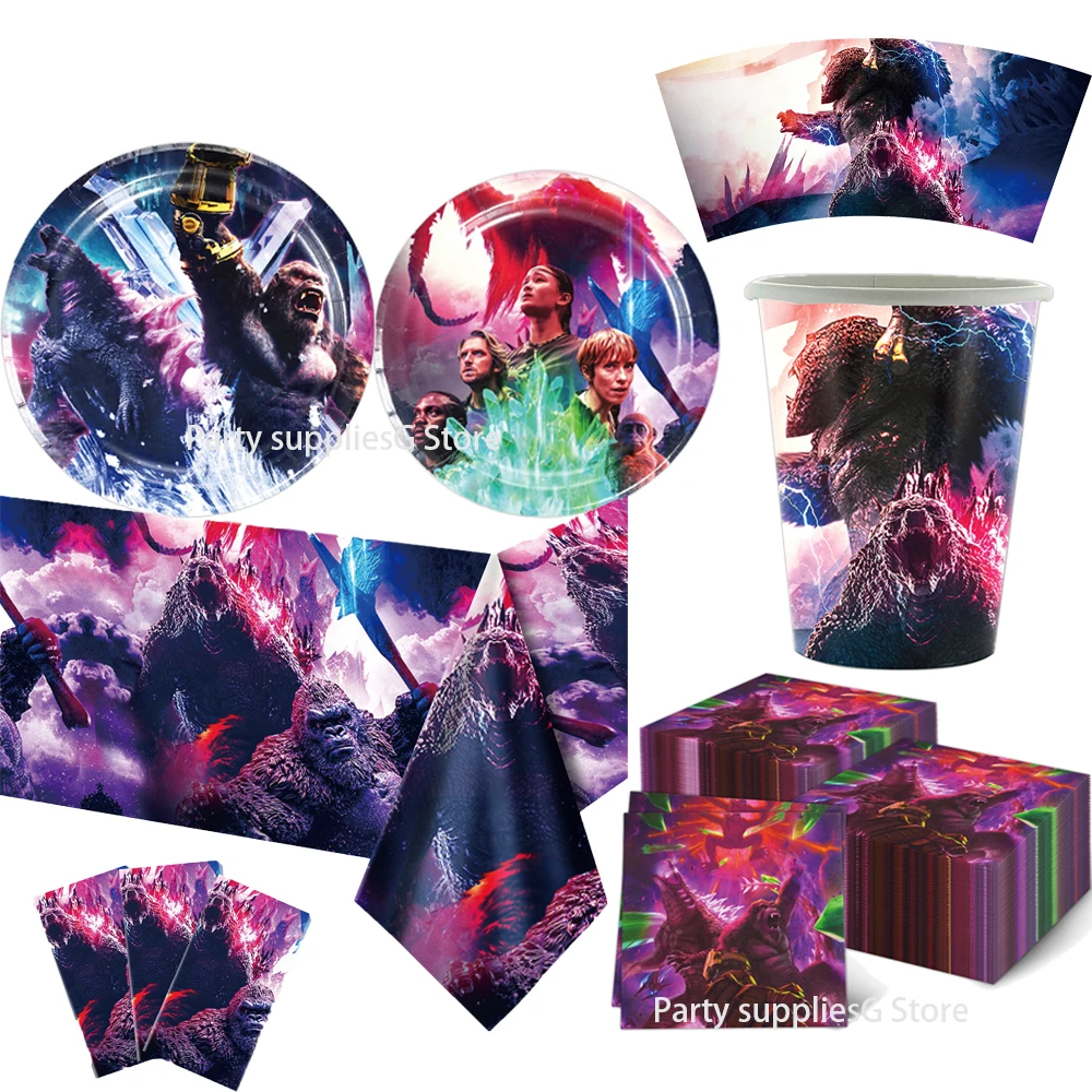 Украшение для детской вечеринки в виде монстра короля Godzillaed