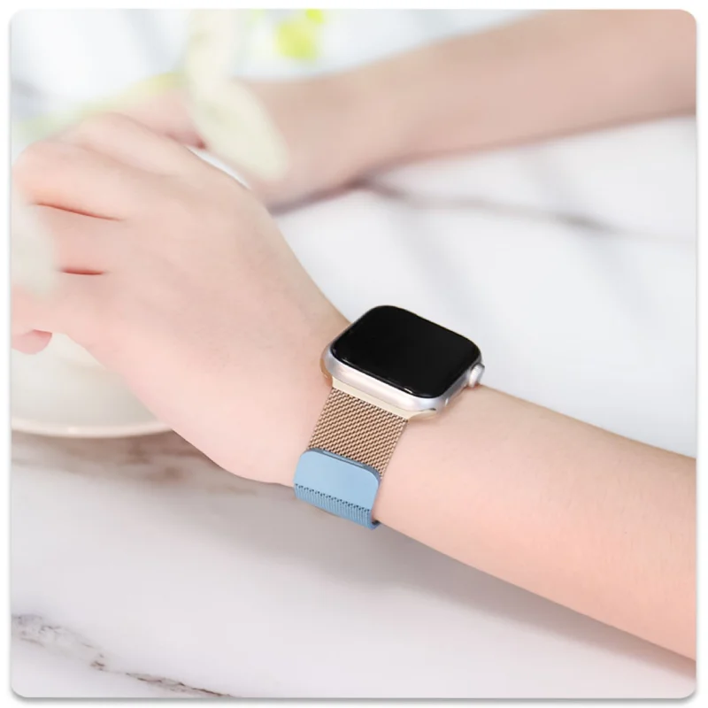 Milanese Strap For Apple watch band serie 6 5 4 3 44mm 40mm 38 42mm 44 mm Metal Magnetic Stainless Bracelet iWatch 7 8 45MM 41MM
