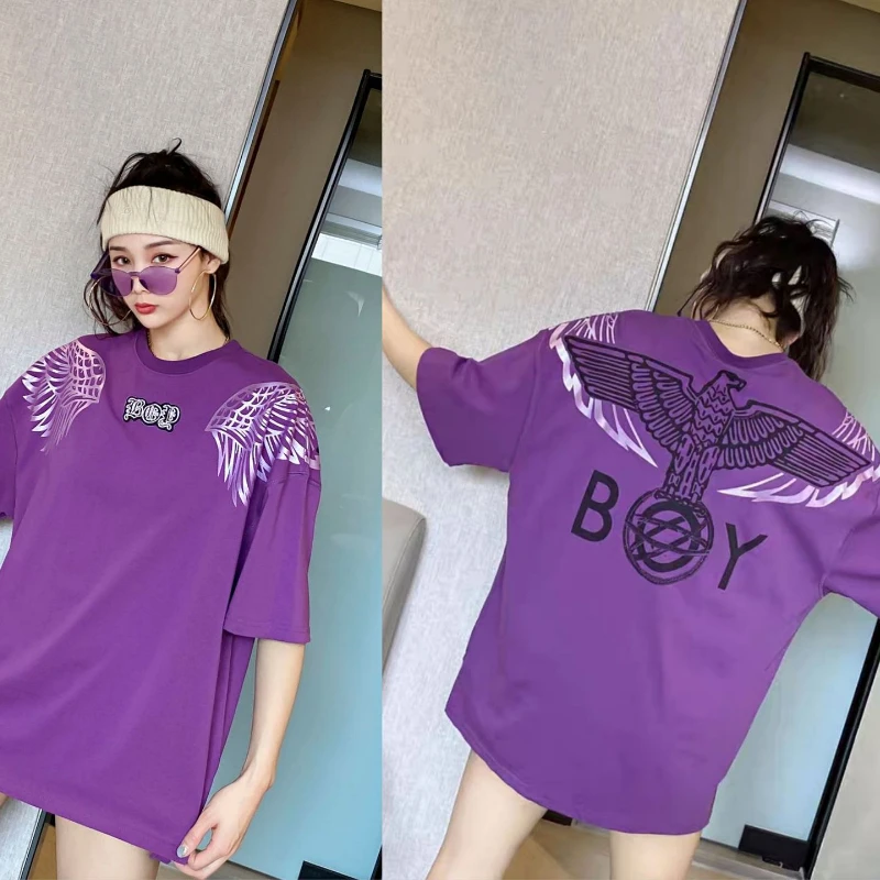 

Летняя хлопковая дышащая футболка с коротким рукавом для мальчиков