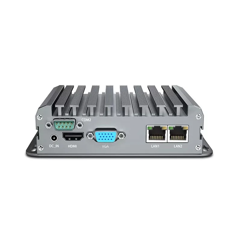 Fanlses Industrial Mini PC Intel Celeron N2840 Barebone ESXI AES-NI Soft Router HDMI VGA COM HTPC Pfsense Firewall Appliance