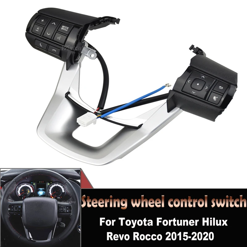 

For Toyota Fortuner Hilux Revo Rocco 2015-2020 Steering Wheel Volume Sound Button Switch 84250-0K320 84250-0K320-C1