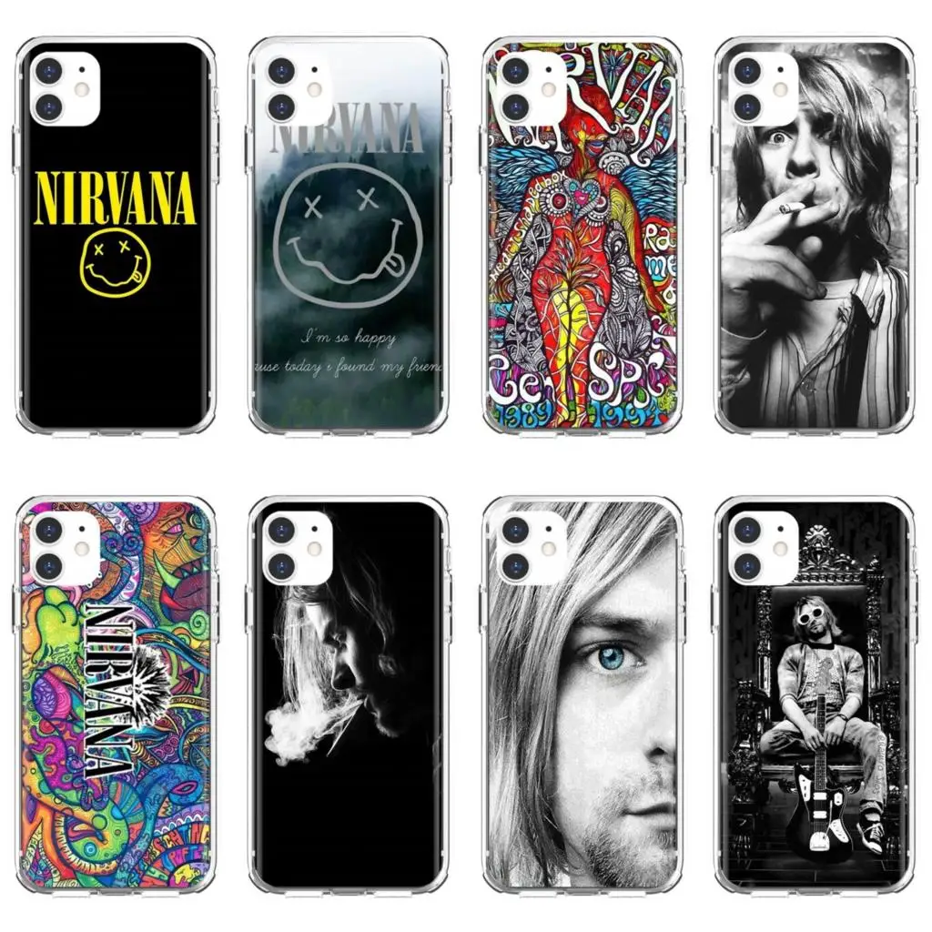 Чехлы из ТПУ Для Xiaomi Mi 5X 6X Max Mix 1 2 2S 3 Mi5 Mi5S Mi6 Mi3 Mi4 poco X3 nfc F2 Pro M3 Nirvana-Smiley-Face-Logo-Music-Band |