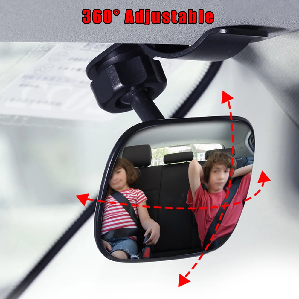 

New High quality Rearview mirror 360° Adjustable Inside For families with children Portable Small To See The Baby