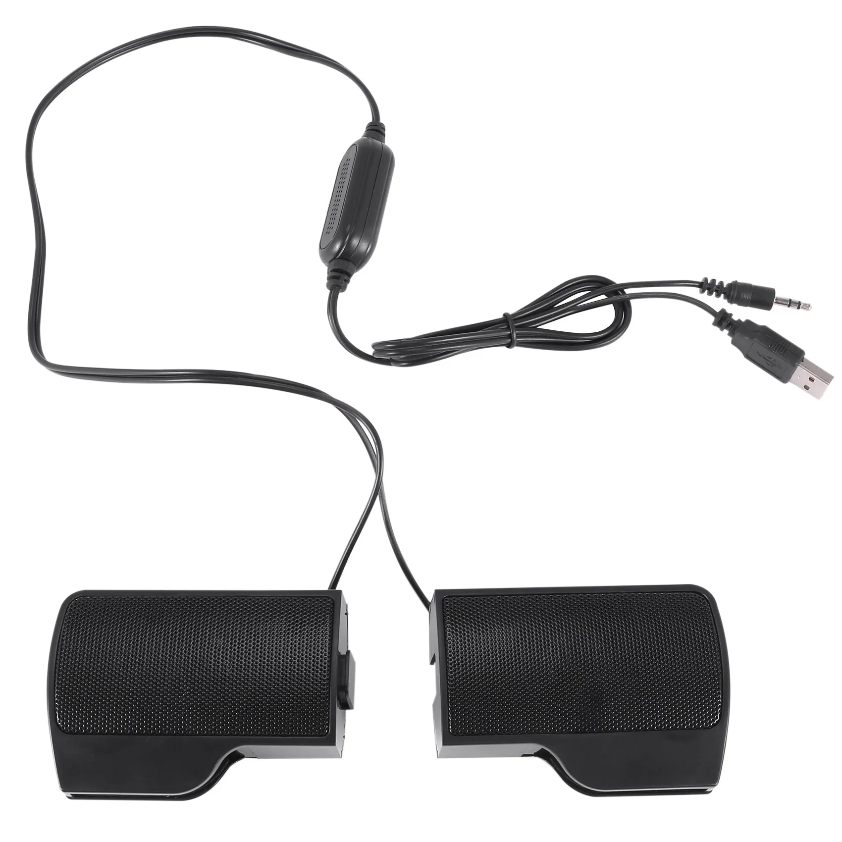 

Clip Mini Portable USB Stereo Speaker Soundbar for Notebook Laptop Computer PC Mp3 Phone Music Player