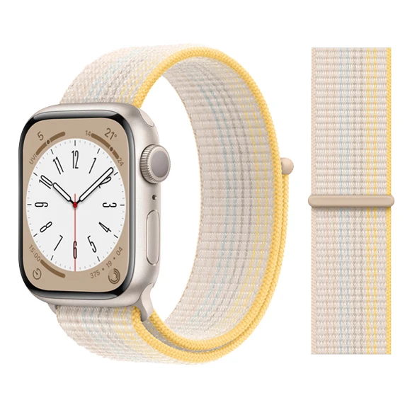 Nylon Strap For Apple Watch Band 44mm 40mm 49mm 41mm 45mm 42mm 38mm bracelet Correa  iWatch Serie ultra 49mm  5 6 SE 7 8 band