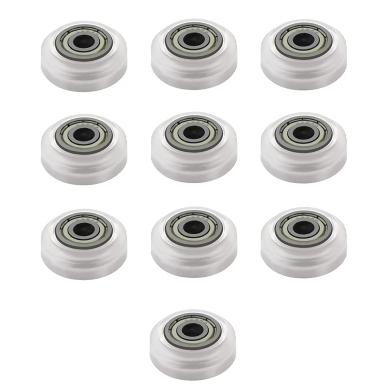 

10Pcs 3D Printer Plastic Wheel POM Big Models Passive Round Wheel Idler Pulley Gear For CNC Openbuilds V-Slot