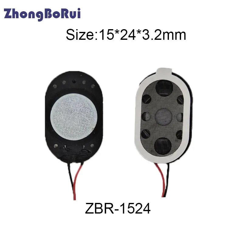 

ZhongBoRui Mini Audio Portable Speakers Box 1524 8Ohm 2W 15mmx24mm Round DIY Computer Notebook Loudspeaker Connector