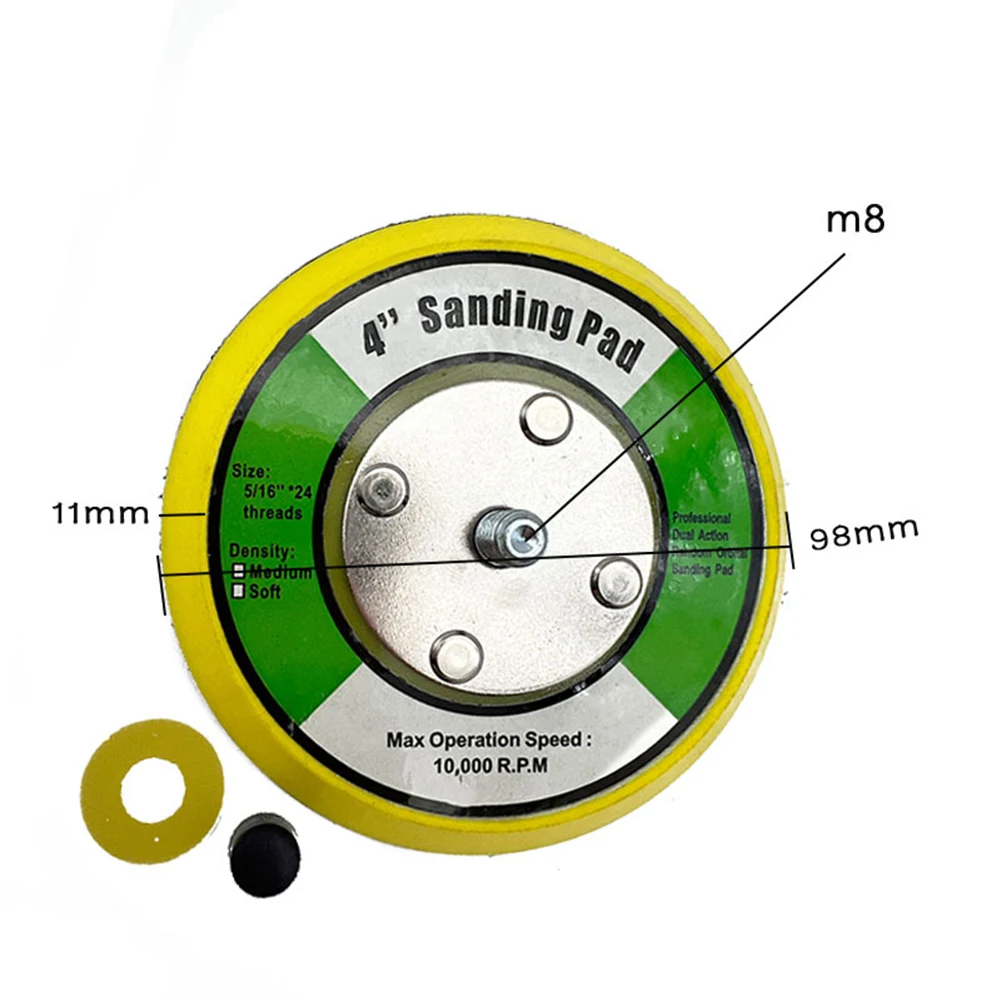 1 шт. 4-дюймовый шлифовальный диск пневматический задняя пластина подложка для