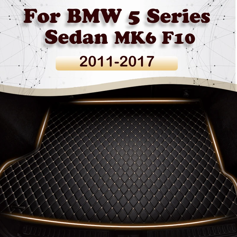 

Коврик для багажника автомобиля для BMW 5 серии седан негибридный MK6 F10 2011-2017 12 13 14 15 16 пользовательские автомобильные аксессуары украшение интерьера автомобиля
