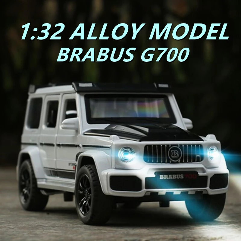 

1/32 G700 G65 SUV Alloy Car Model Diecast Simulation Metal Toy Off-road Vehicles Car Model Sound Light Collection Childrens Gift