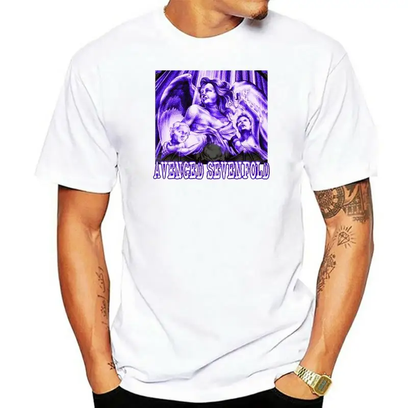 

Черная футболка AVENGED SEVENFOLD с изображением 7-й трубы, новинка для взрослых A7X