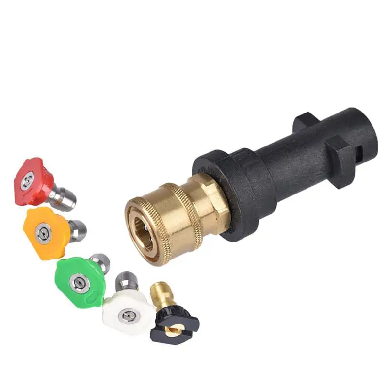 

High-Pressure Car Washing Water Washer Connector Brass1/4 Quick Connection Adapter Automobile Washing Machine Accessories
