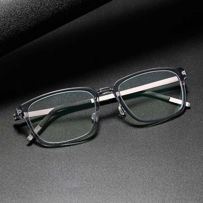 

Titanium Eyewear Lightweight Square Myopia Glasses Denmark Design 1231 No Screw Prescription Blue Blocking Eyeglasse De óculos