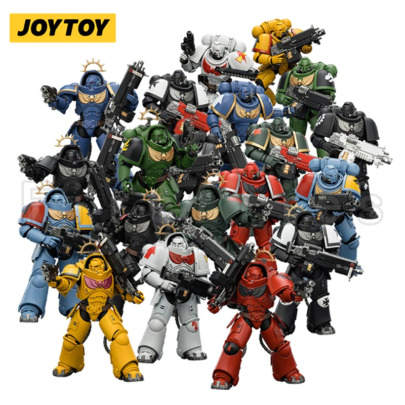 Фото Фигурка JOYTOY 1/18: 40K Ultramarines, Imperial Fists, Blood Angels, Intercessor – коллекционная аниме-модель, игрушка для подарка №2