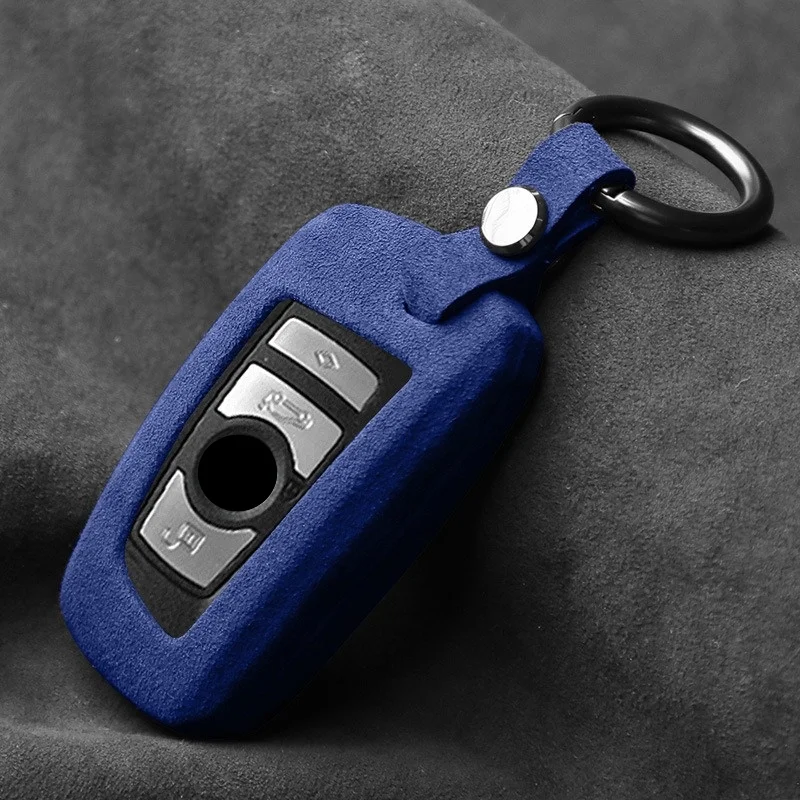 Чехол-футляр из замши для смарт-ключа автомобиля BMW 1, 3, 5, 7 серий, X1, X3, X4, X5, F10, F15, F16, F20, F30, F18, F25, M3, M4. Аксессуар. (art.: 3920db02c99da) - 3920db02c99da