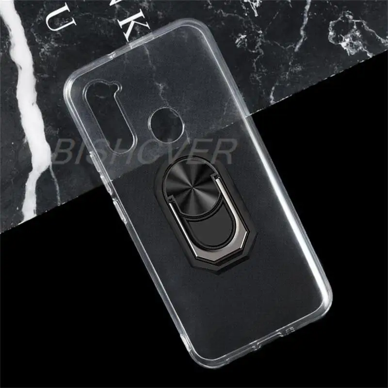 Противоударный мягкий силиконовый чехол из ТПУ с кольцом-держателем