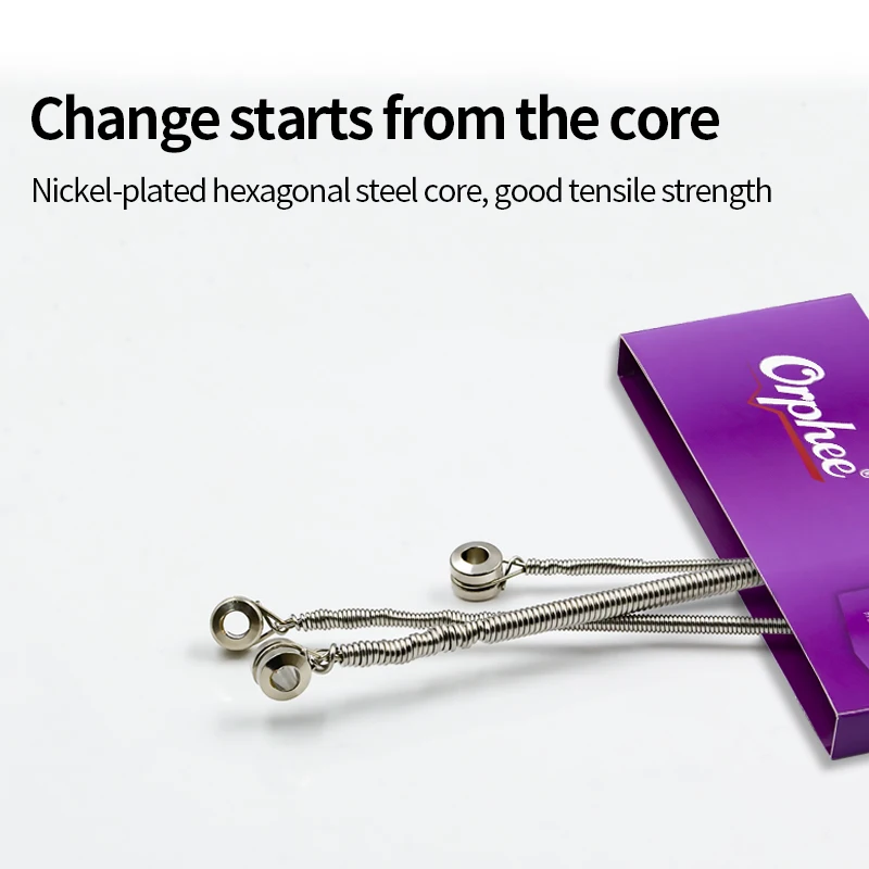 Orphee электрические басовые струны никелированные высокоуглеродистые стальные