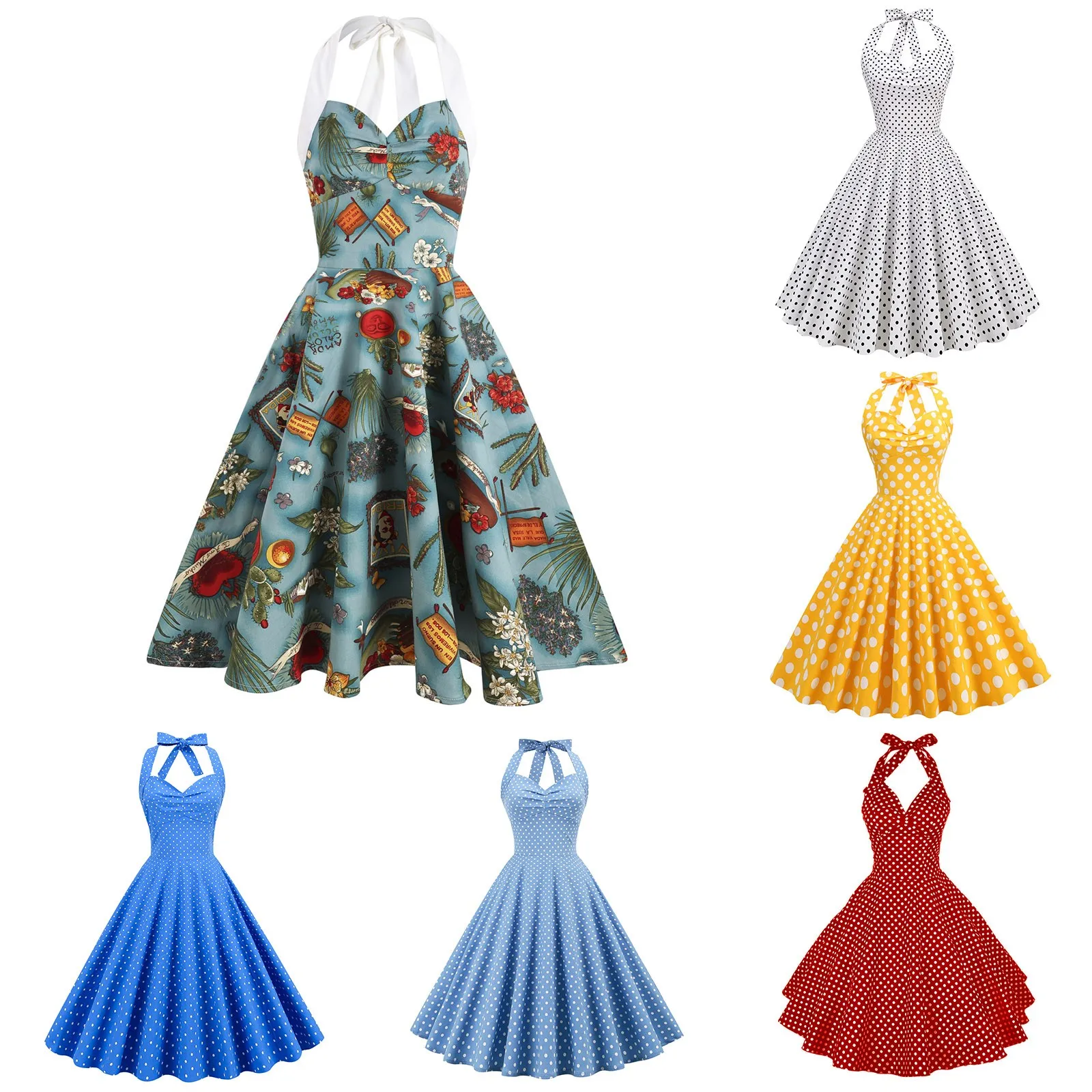 

Женское коктейльное платье с высокой талией Baudot, повседневное Хлопковое платье с открытой спиной и вырезом на шее