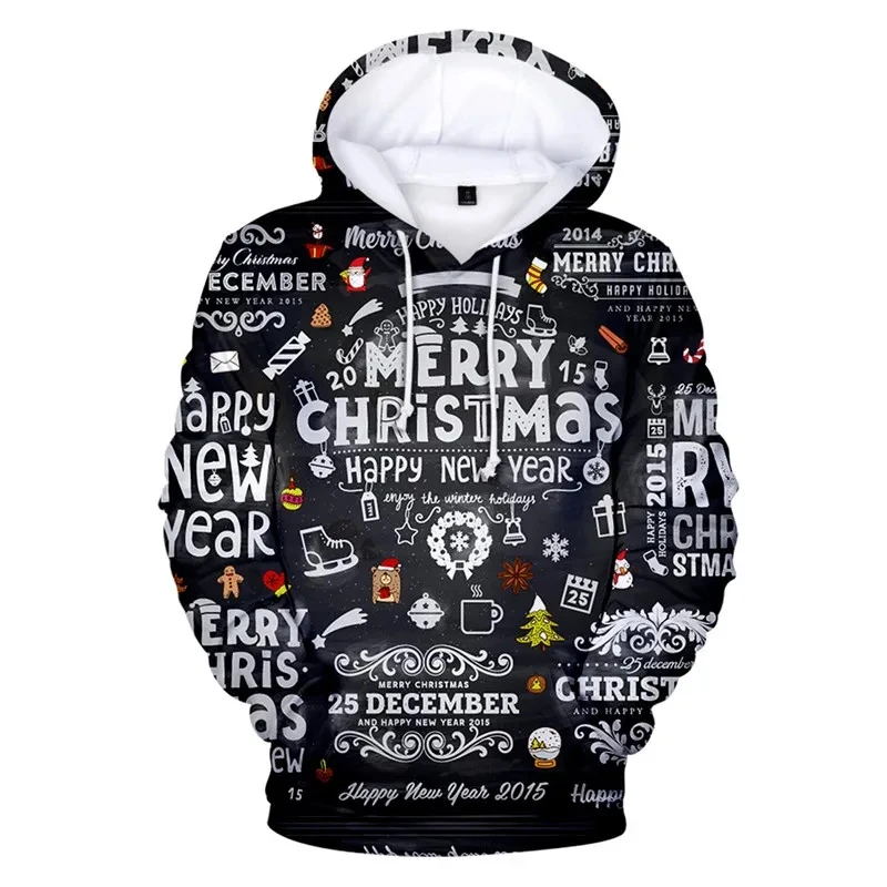 

Рождественские свитера с перекрестными границами 2023, Рождественский мужской и женский свитер с капюшоном и 3D-принтом Санта-Клауса, Рождественская Новинка, снеговик