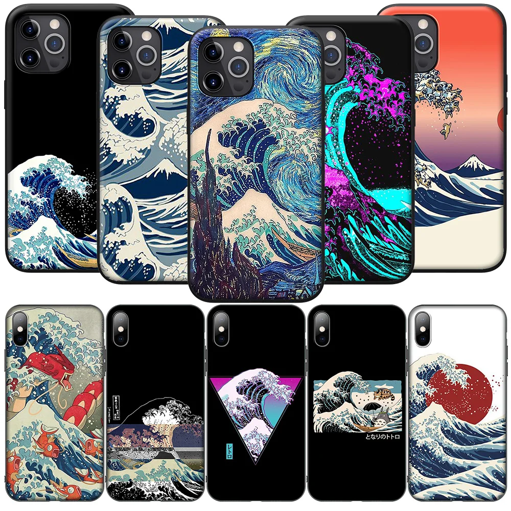 H-159 The Great Wave Art Japan Новый чехол для телефона Samsung Galaxy A15 S10E S9 S8 S7 Note 20 10 9 8 Plus Lite