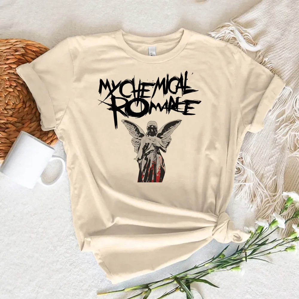 Женская Романтическая футболка My Chemical элегантные футболки забавная японская