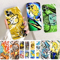 bandai pikachu pokemon art phone case for iphone 14 11 12 13 mini pro xs max cover 6 7 8 plus x xr se 2020 funda shell