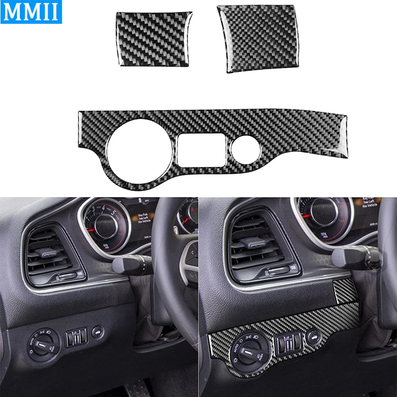 

Для Dodge Challenger 2015-2022 углеродное волокно инструмент внешний контроль автомобильный Стайлинг Обложка декоративная наклейка