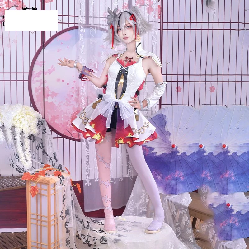 Камелия Косплей Костюм Игра Wuthering Waves Chun Милая униформа Платье Полный комплект с