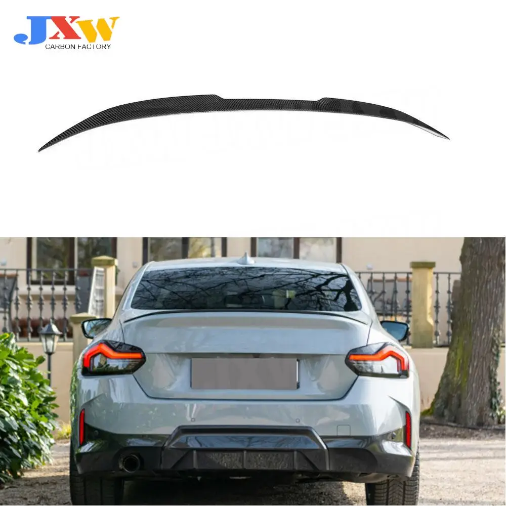 

Dry Carbon Fiber/ FRP V style Car Rear Trunk Spoiler Wing Body Kits For BMW 2 Series G42 M235i M240i Coupe 2022 +