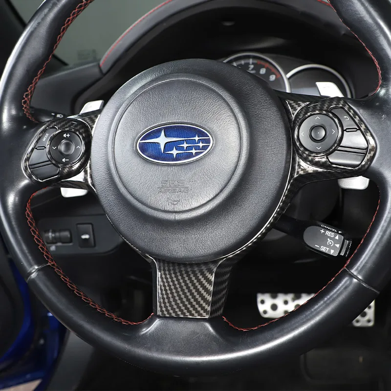 Фото Для Toyota 86/Subaru BRZ 2017-2025 ABS автомобильный руль, большая рамка, кнопка, декоративная наклейка, аксессуары для салона автомобиля №3