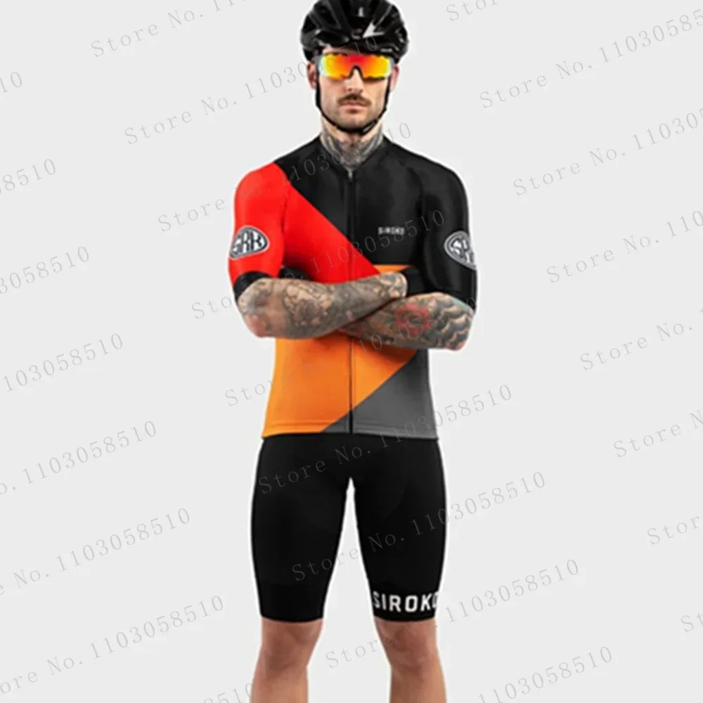 Cycling Jersey 2024 Siroko New Team Men Set Racing Bicycle Clothing Suit Breathable Mountain Bike Clothes sirokoing