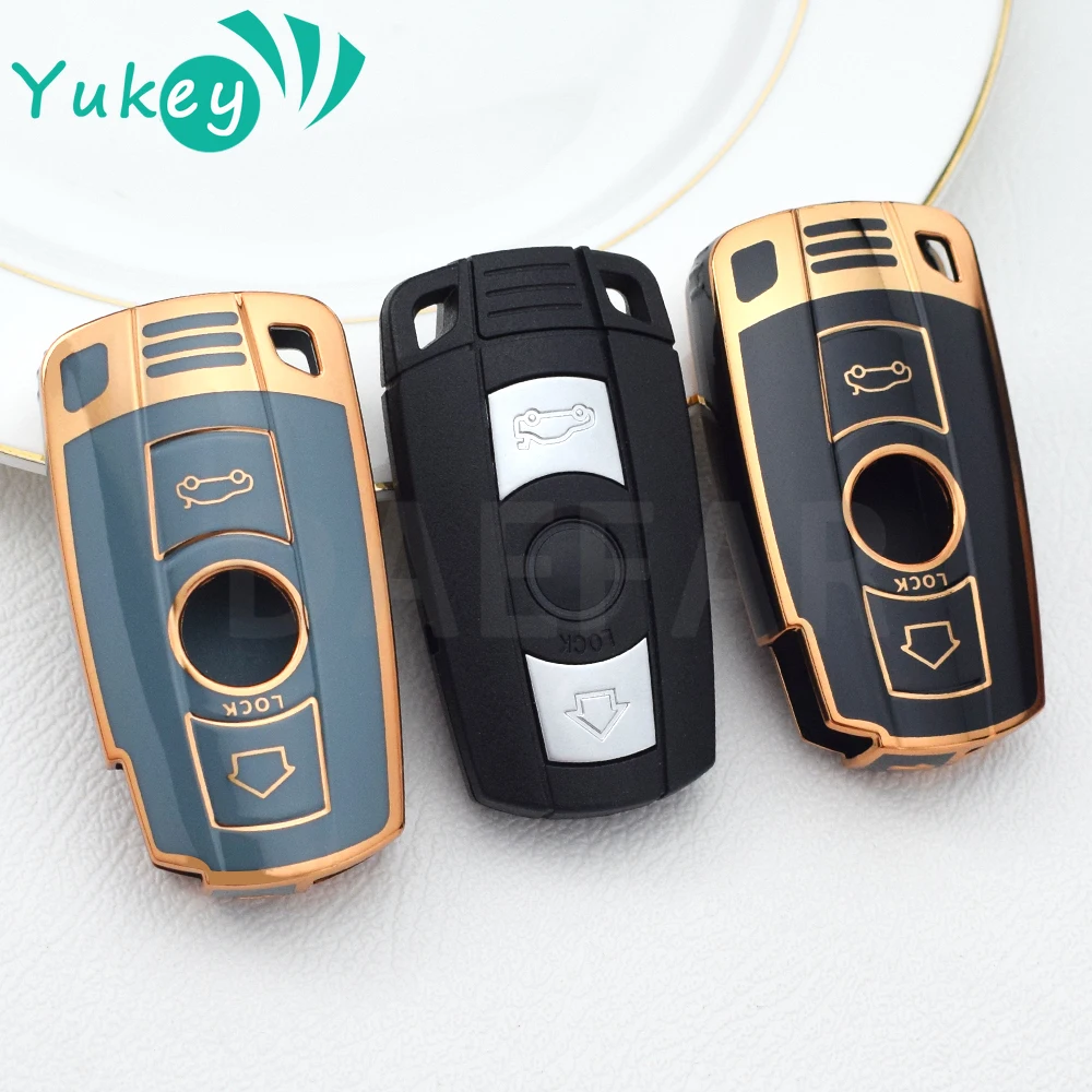 Чехол из ТПУ для автомобильного смарт-ключа брелок BMW X1 X5 X3 1 3 5 6 серии Z4 E60 E61 E70 E81 E87