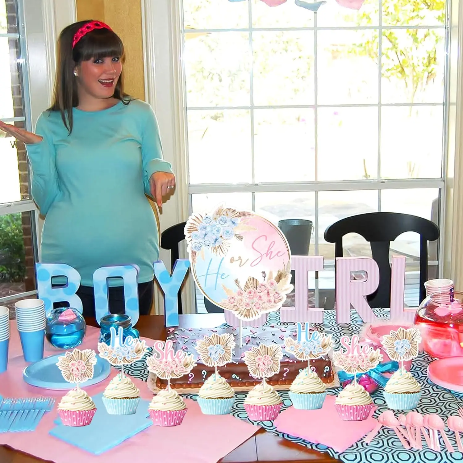 Пампасная трава декор для мальчиков и девочек топперы кексов в стиле бохо