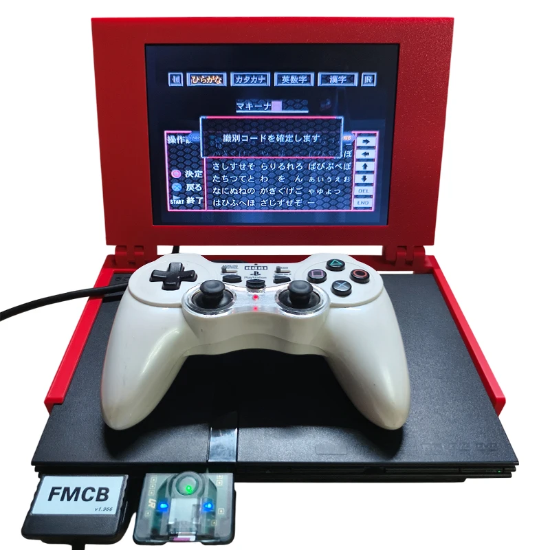 Фото Мини-портативный дисплей PS2, тонкий ретро-игровой консольный экран, мини-монитор со стерео для PS 2, тонкая версия №1