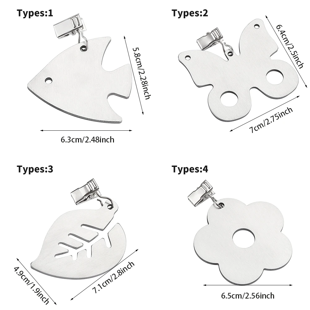 Скатерть повышенной прочности из нержавеющей стали с зажимами комплект 6