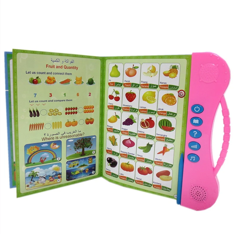 

Learning Ebook Toy, Indonesian English Arabic Study Machine, Indonesian Kid Preschool Educational