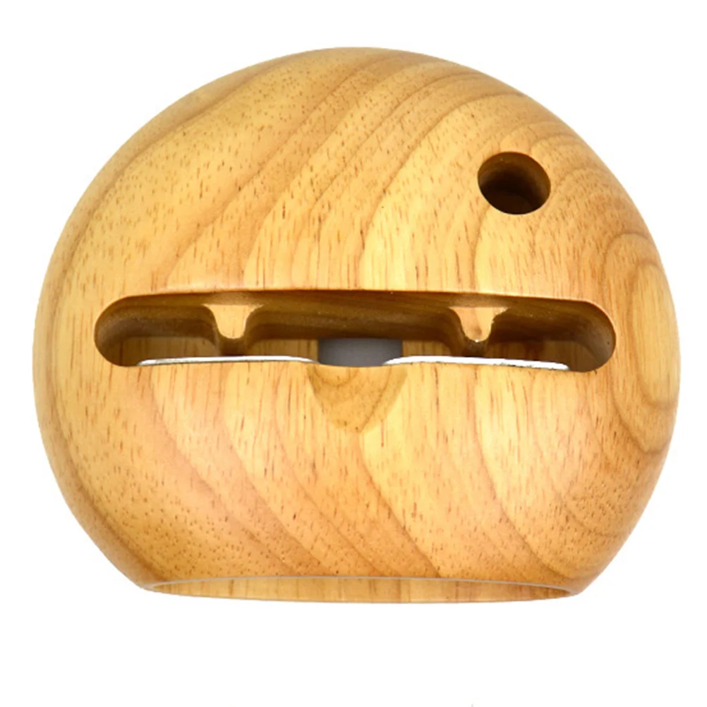 

Mobile Phone Sound Amplifier Bracket Wooden Holder Universal Household Desk Speakers Stand Beech Office