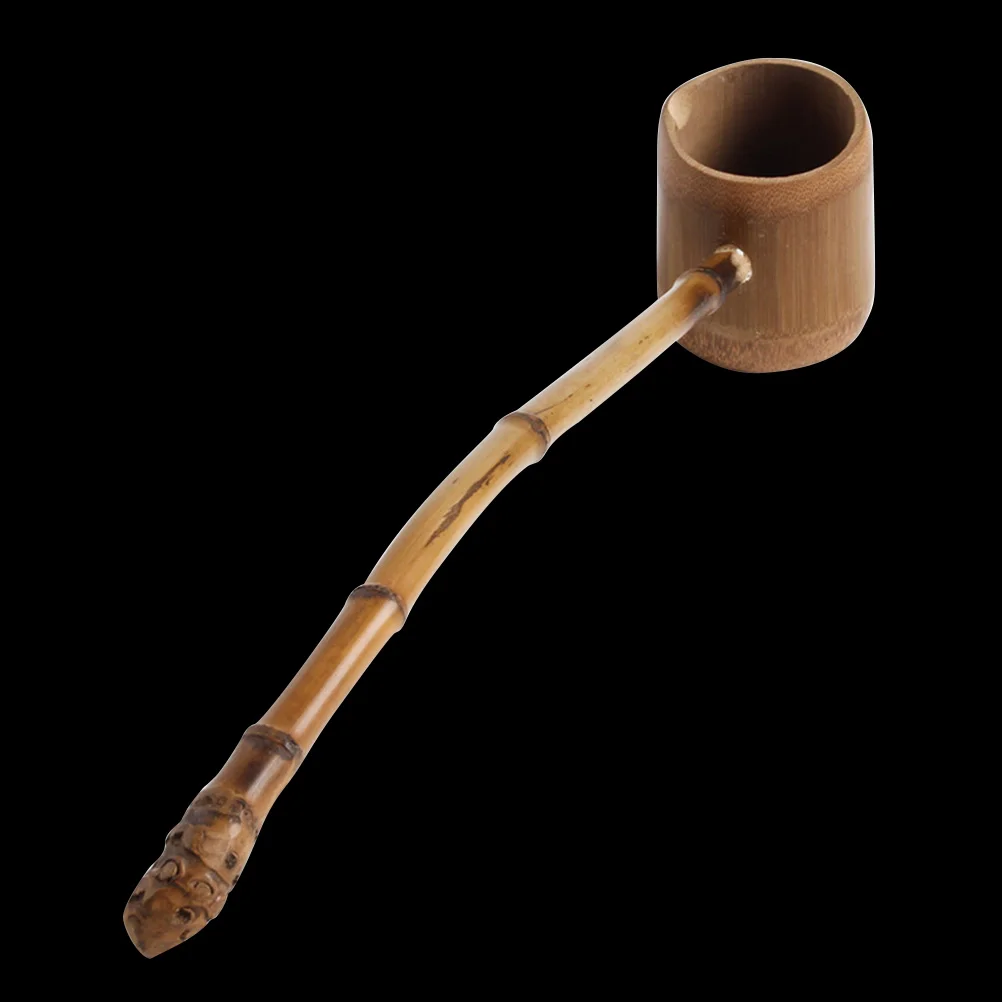 

Ladle Water Spoon Dipper Scoop Teaceremony Bath Handle Bailer Wooden Japanese Kitchen Chinese Cup Accessoriesbathing Hishaku