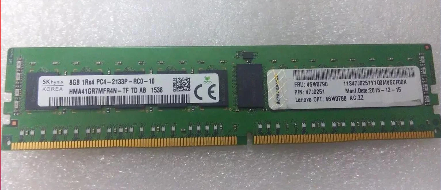 

RAM 46W0788 46W0790 Memory 8G 1RX4 2133P X3500 M5 X3550 X3650 M5