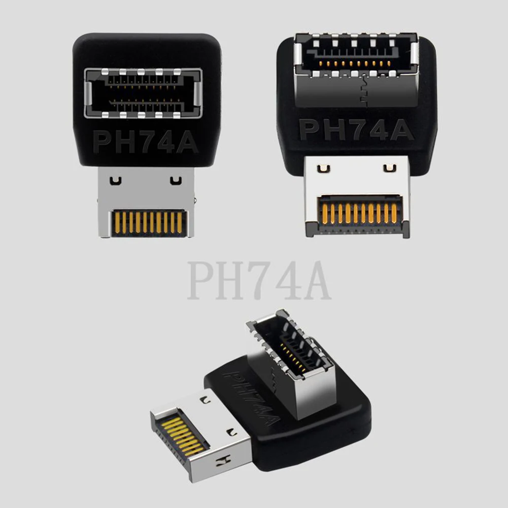 USB-адаптер с разъемом USB 3 1 на Type-E переходник 90 градусов передний шасси типа C для