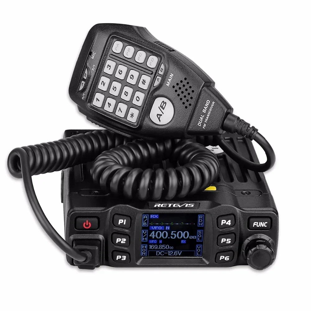 Мобильная радиостанция Retevis RT95 двухдиапазонный трансивер VHF 136-174/UHF430-490 МГц 25 Вт
