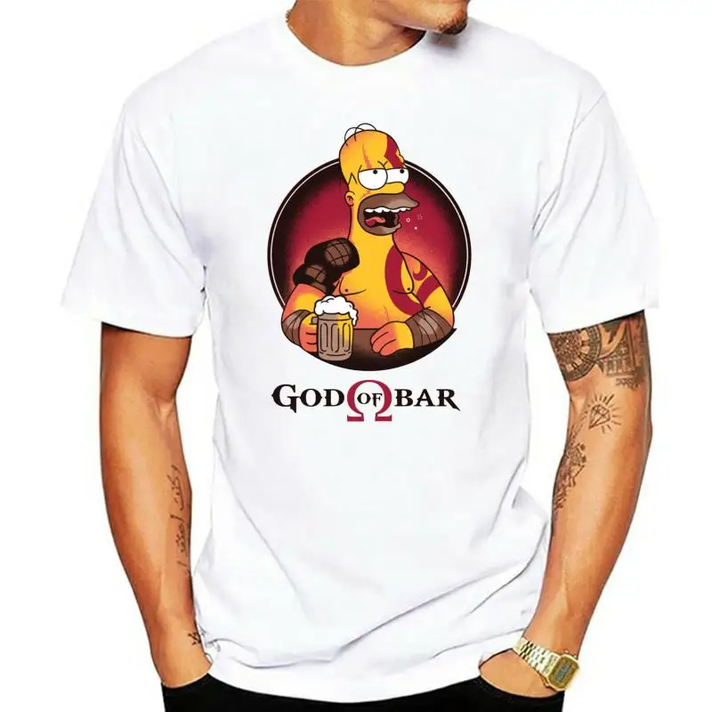 

100% Cotton O Neck Custom Printed Tshirt Men T Shirt God Of Bar God Of War Women T Shirt 031217