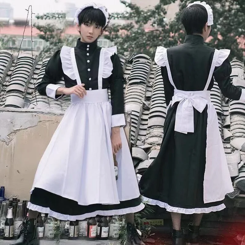 Maid Lolita Dress Uniform Cos Male Servant Uniform Cosplay Cute School Uniform Lolita Two-dimensional Japanese Maid Cosplay