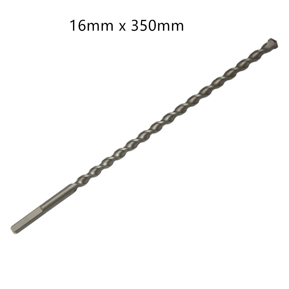 1pc 350mm Extra Long Triangle Shank Drill Bit 16mm Diameter Tungsten Carbide Tip Twist Drill Bits for Masonry Concrete