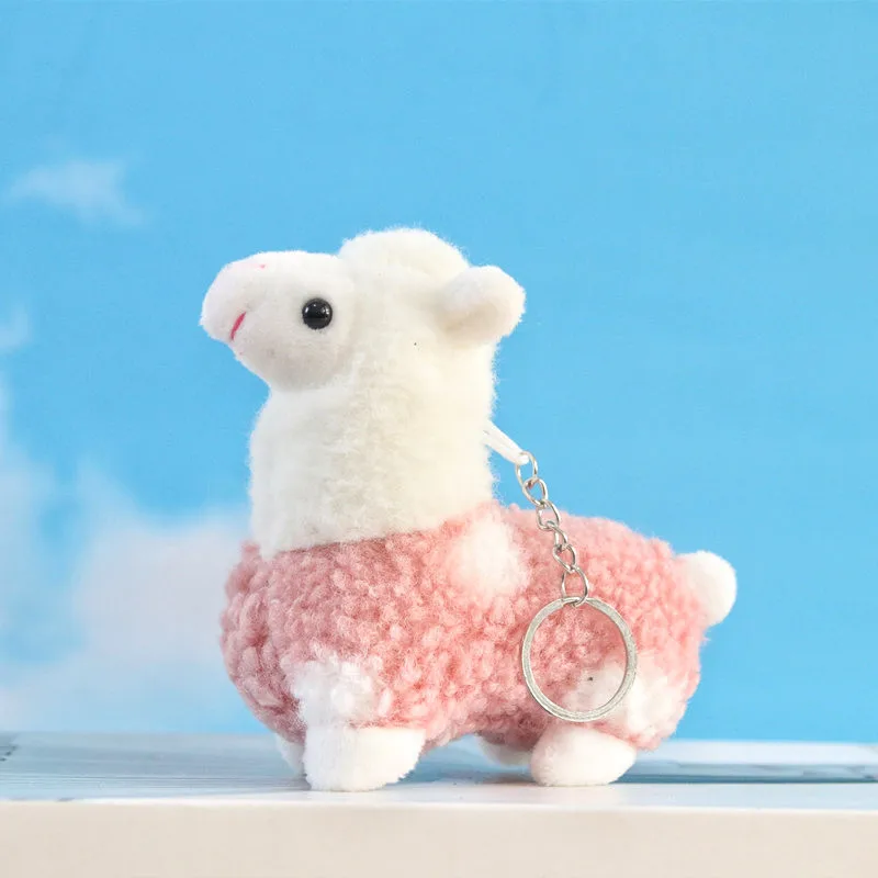 

Fashion Star Alpaca Plush Toys Keychain Chilkdren Toy Cute Pink Alpaca Keychain Car Pendant Key Chain Woemen Keychains Toys Gift