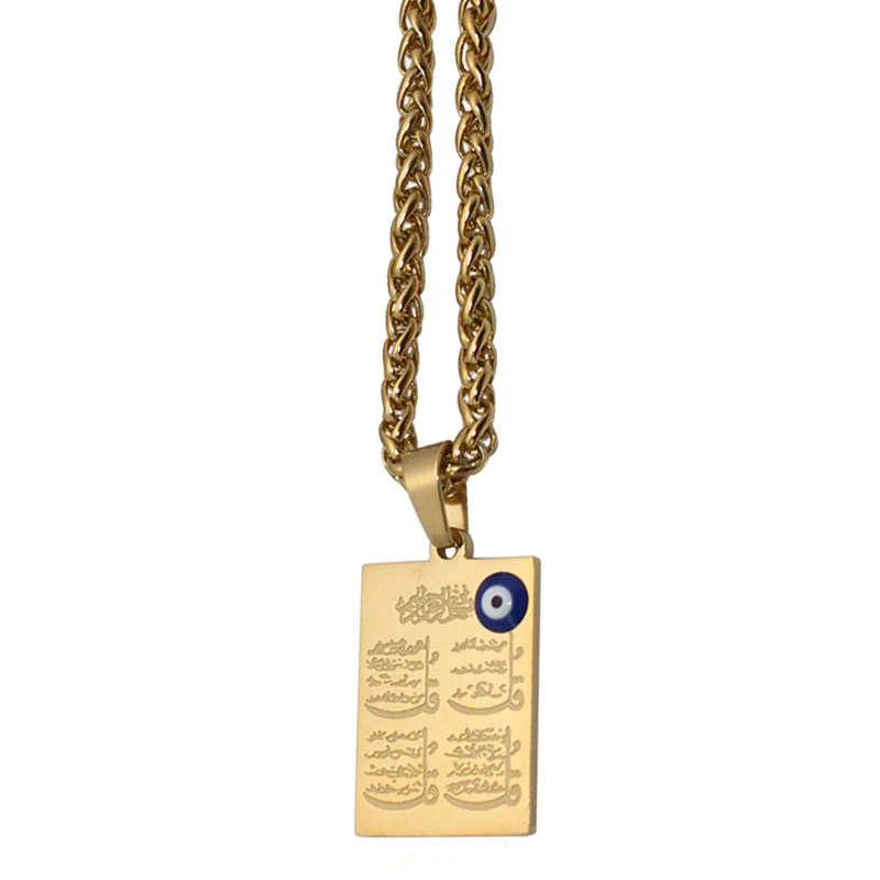 Ожерелье с кулоном унисекс из нержавеющей стали гравировкой |