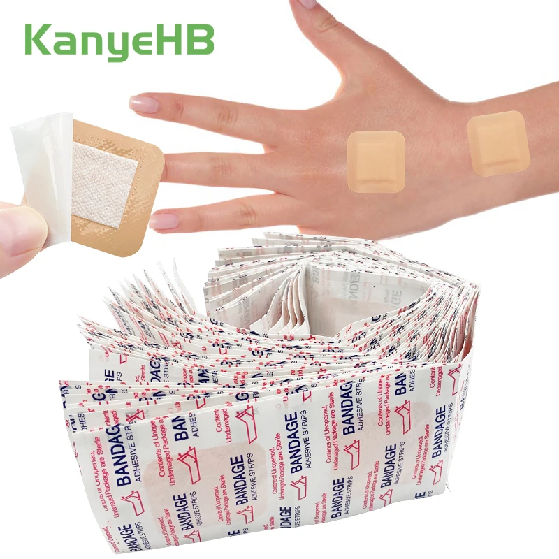 

100pcs Waterproof Band Aid Wound First Aid Medical Plaster Elastic Sterile Bandages Fast Hemostasis Pain Relief Band-aids A1584