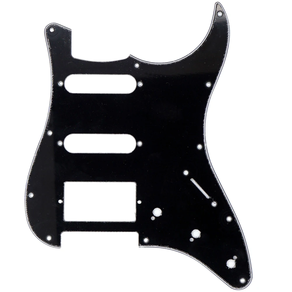 Lightweight New Portable Practical Guitar Pickguard 3 Ply Celluloid Multicolor Replacement 11 Holes Accessories