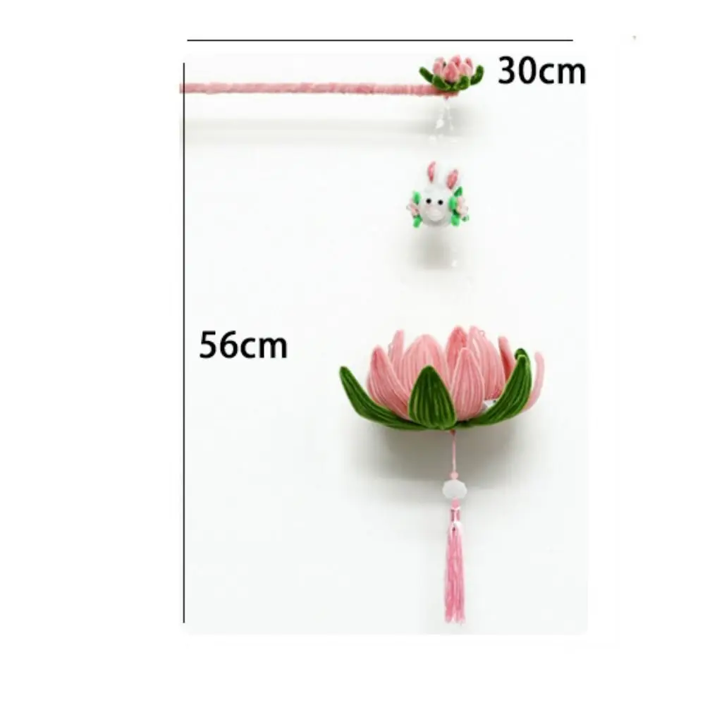 DIY материал посылка цветок лотоса фонарь мультяшное украшение светящийся кролик